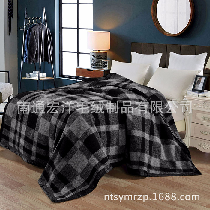 High-grade New Pure New Wool blanket Lightweight Soft Home Premium
